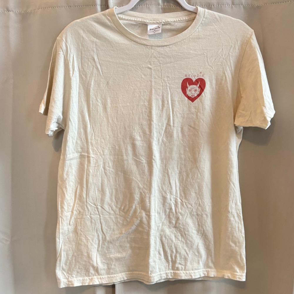 Melodie Perrault Mens Shirt Devil Youre in my Head Graphic Print Grunge 19657